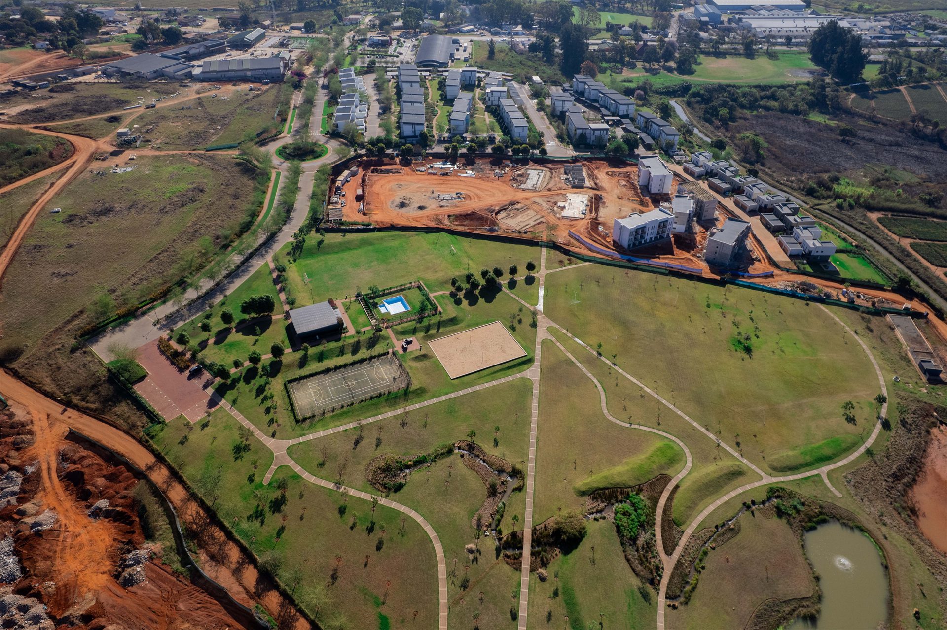 Aerial — the estate