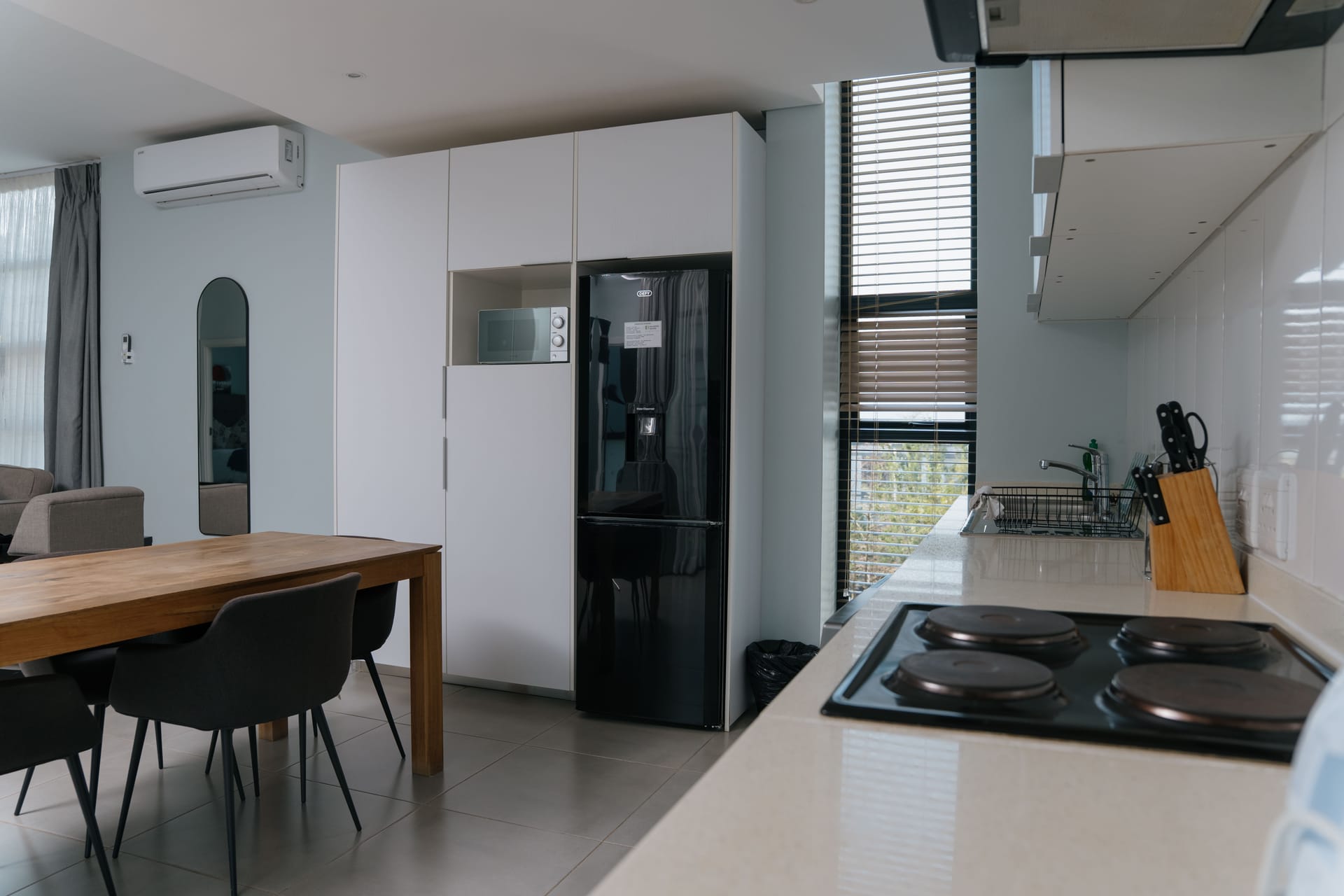1-bedroom unit — kitchen